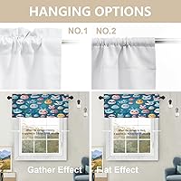 Vista 172 de Cenefas de cocina modernas con patrón de cobre marrón dorado para ventanas, cenefas opacas abstractas de marcas de arañazos y cortinas opacas