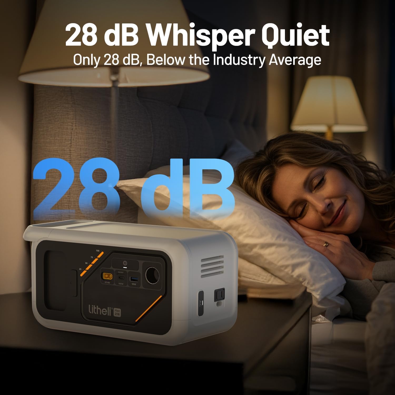 Litheli 218 Serious Portable Power Station (142+74)Wh Camping Lithium Battery Solar Generator (74Wh Battery Pack Ships Separately), 200W AC Outlet, Power Bank for Home Outdoor Emergency RV Van Hunting