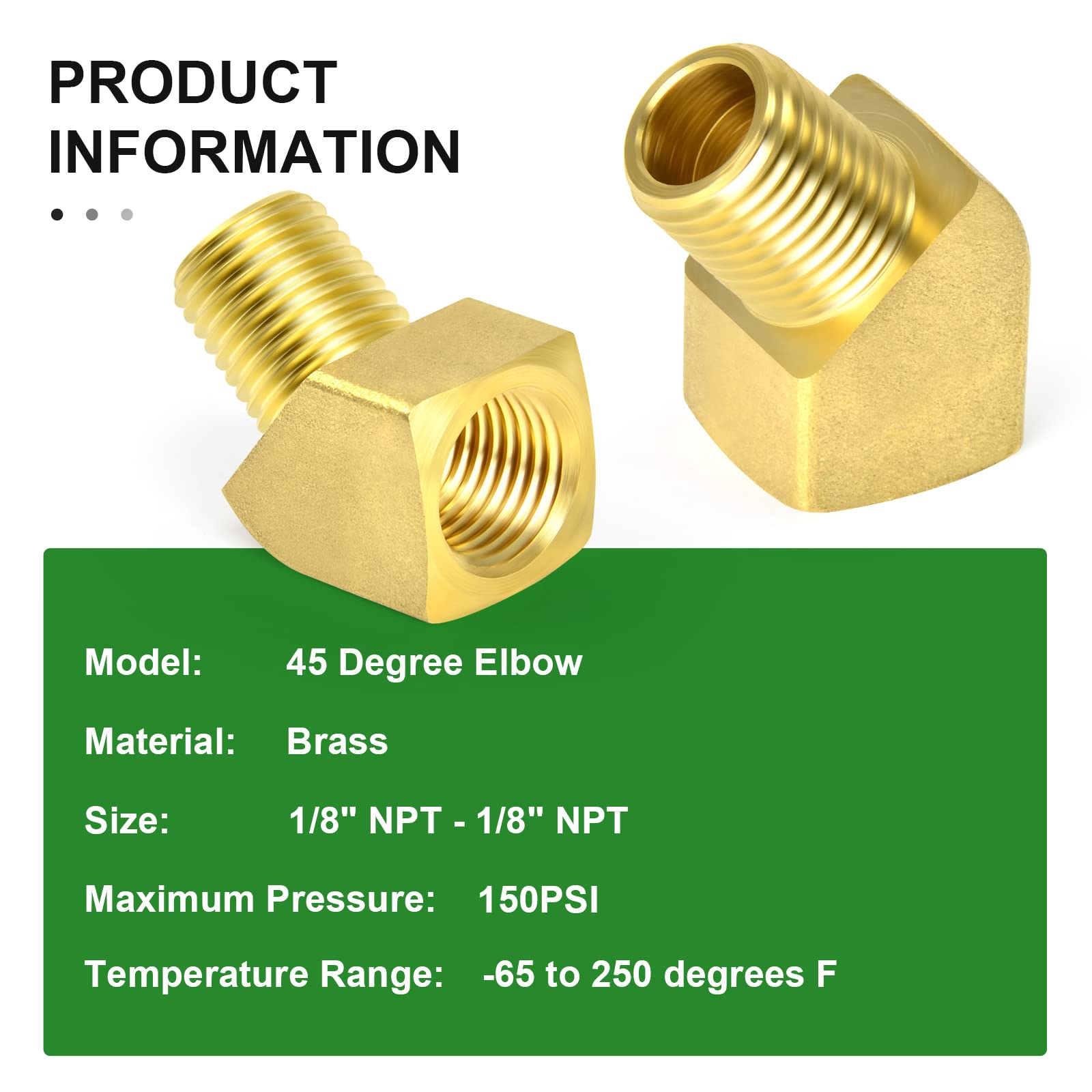 Lnanqing-Messing Adapter L-Type Elleboog Weerhaak Pijpfitting 1/8 1/4 3/8 1/2 3/4 BSP Mannelijke Draad X 4-19mm Slang Weerhaak Adapter voor water- en gasleidingen, Tuin Slang Connector