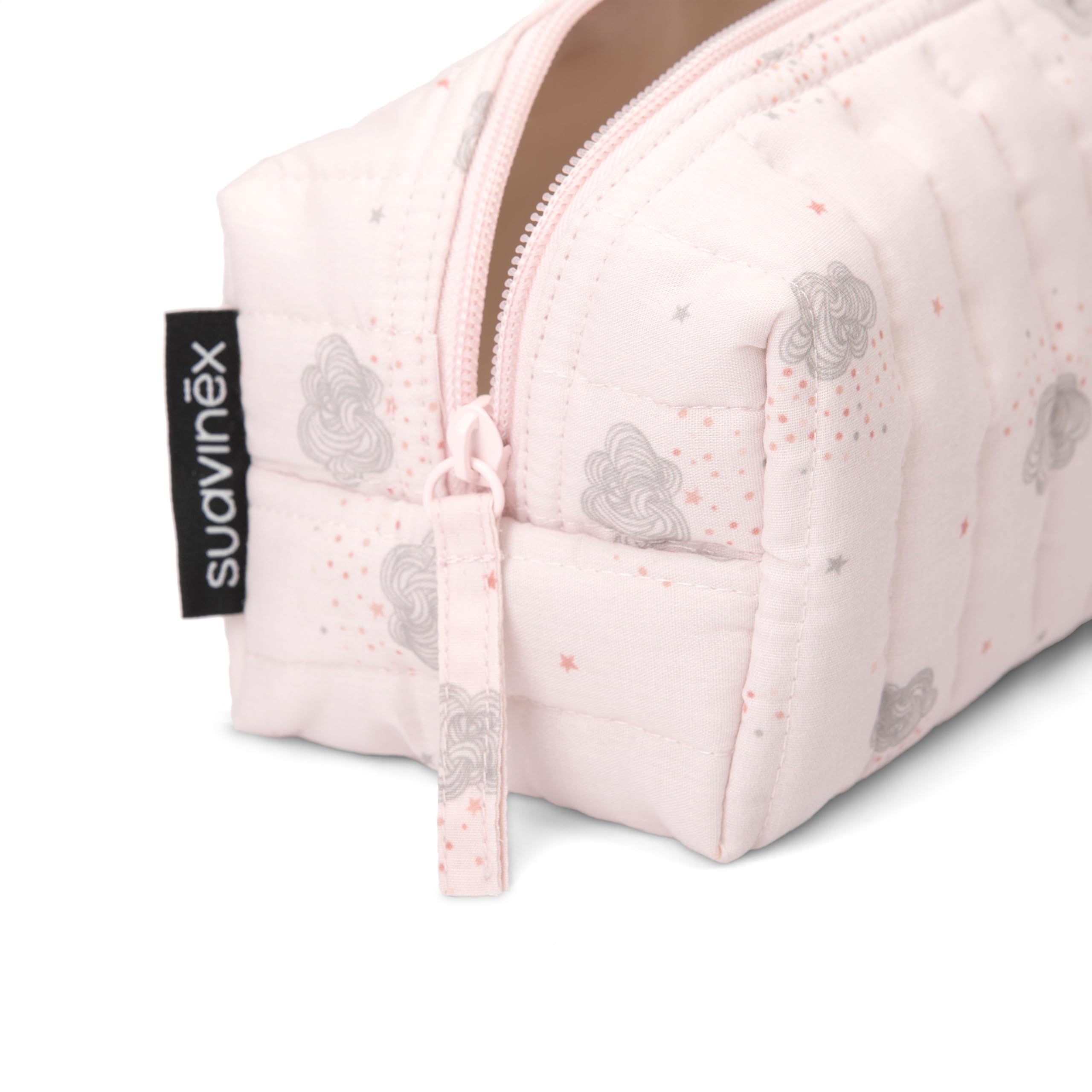 Suavinex, Kulturbeutel für Babys, Geschenkset für Neugeborene mit: Shampoo 100 ml + Feuchtigkeitslotion 100 ml + Creme für Change 75 ml + Eau de Cologne 50 ml. Reisegröße. Rose Dreams