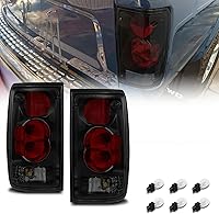 Vista 7 de AmeriLite para camioneta Toyota Pickup Hilux 1989-1995; juego de luces traseras de repuesto estilo Euro, color negro; par - lado del pasajero y lado