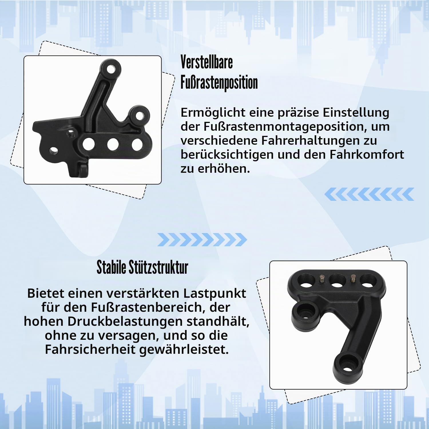 Motorrad Fußrastenhalterung,Fußrasten Tieferlegung Fussrasten Halterung Set für Surron Sur Ron Sur-Ron Light Bee X/S Elektro Dirt Bike