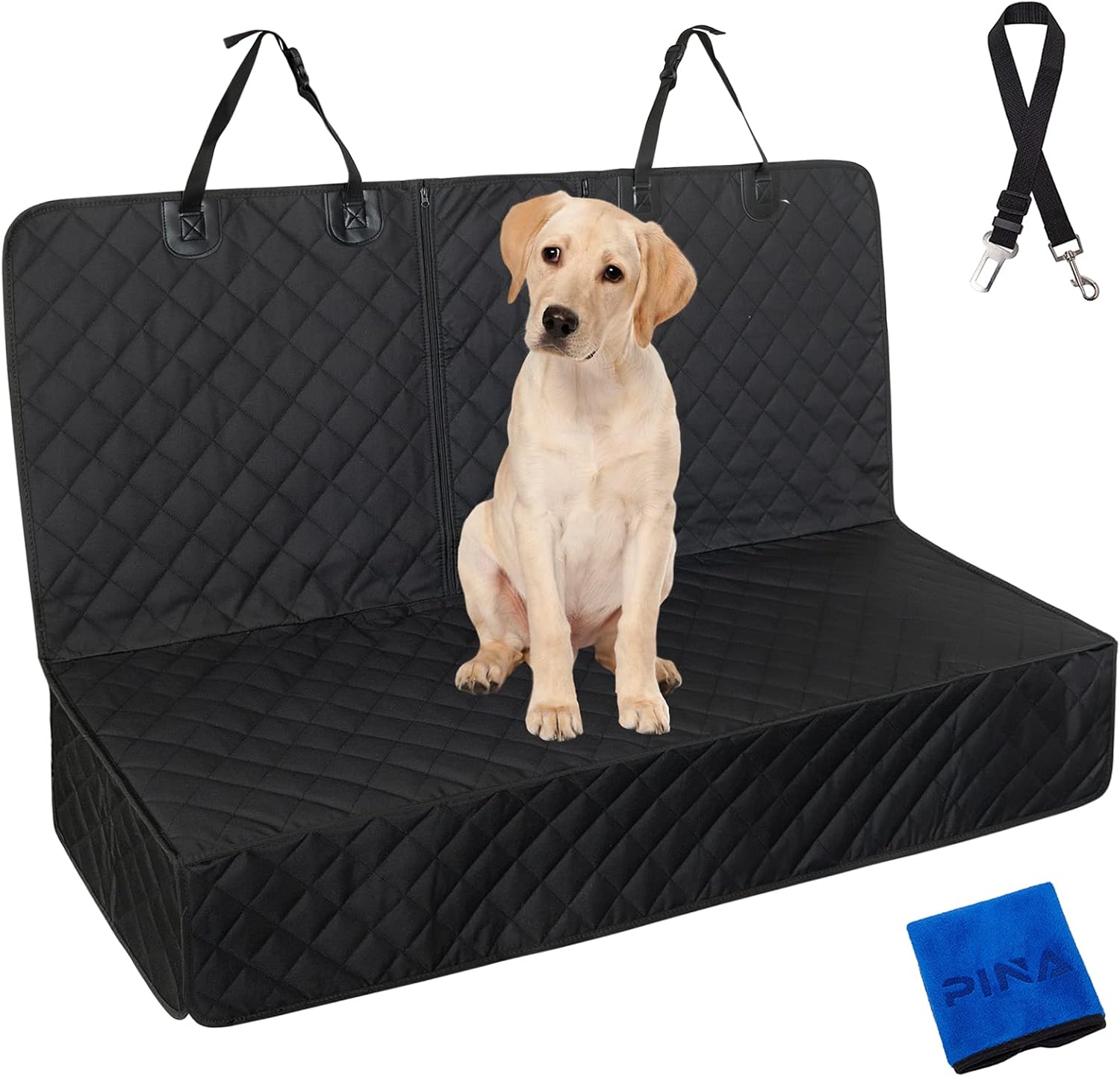Pina Bench Dog Car Seat Cover for Back Seat, Waterproof & Nonslip Dog Back Seat Cover, 600D Scratchproof Dog Seat Cover for Car with…