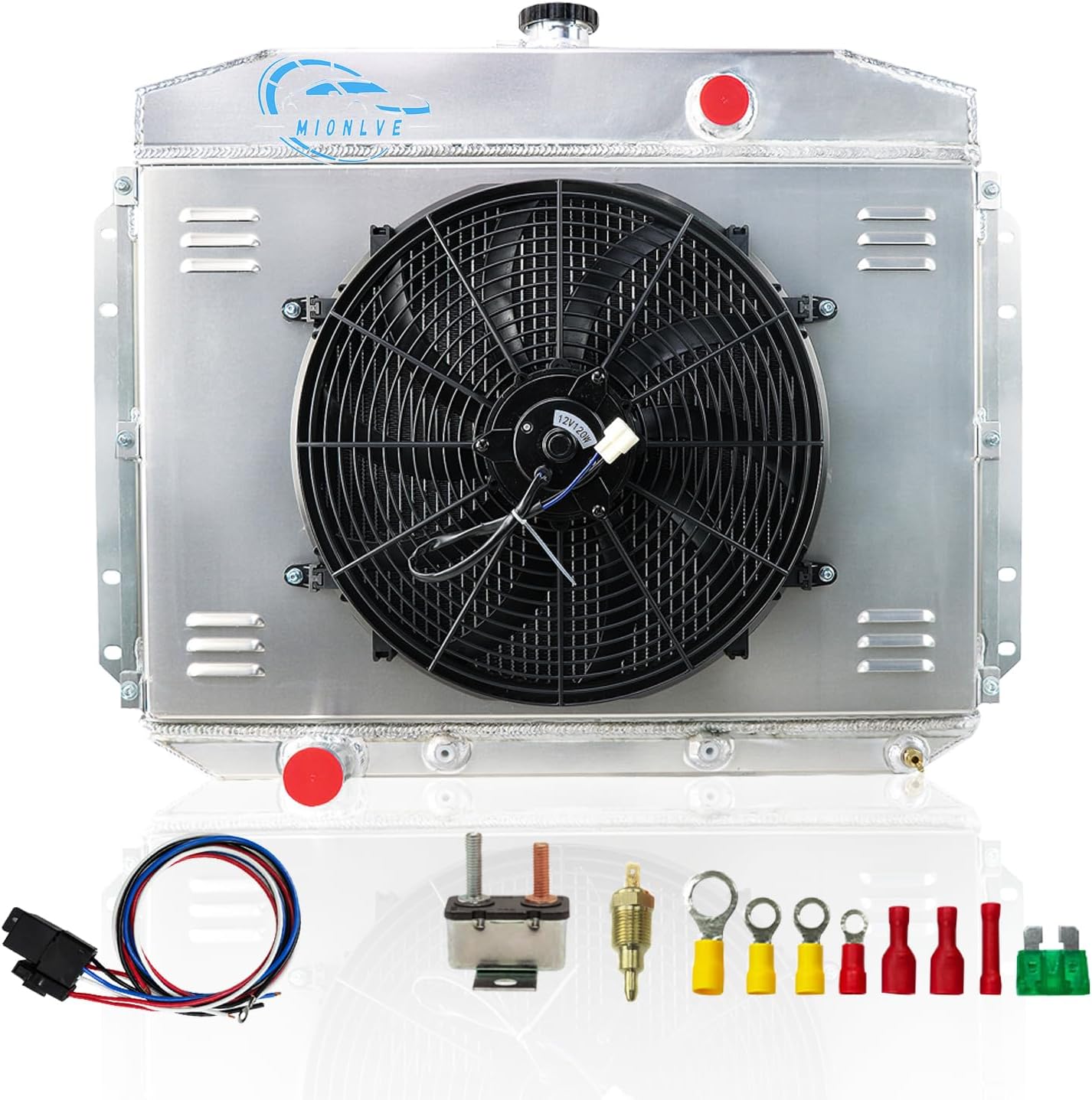 Amazon.com: MIONLVE 3 Row Aluminum Radiator For Ford F100 F250 F350 ...