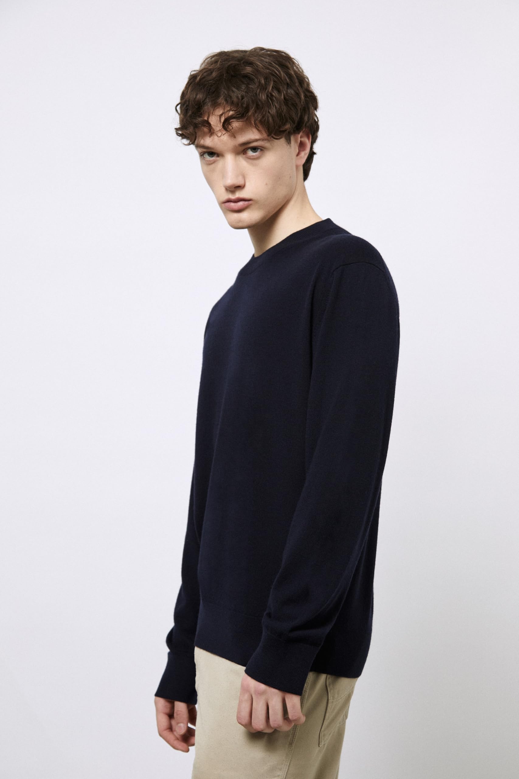 Diana Studio - Girocollo in Cashmere e Lana Merino, Uomo, Maniche Lunghe, Casual Fit