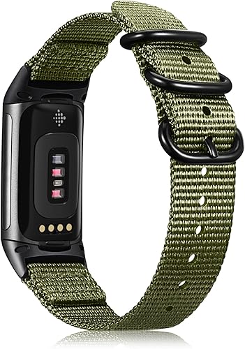 Fintie Nylon Bands Compatible with Fitbit Charge 65, Soft Breathable Sport Band Replacement Accessories Strap Wristband