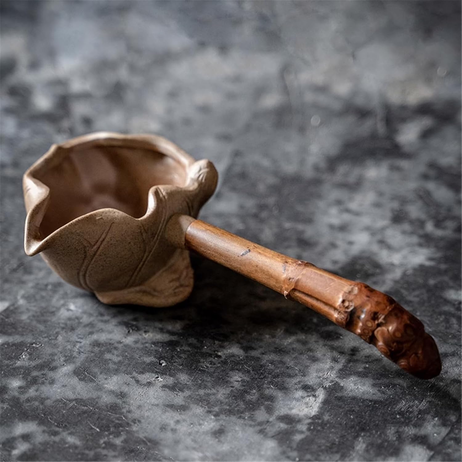 Rough Clay Side Handle Fairness Cup, Heat-Resistant Handle, Tea Sea Set-style1 small