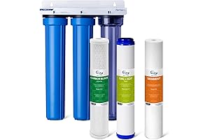 iSpring 3-Stage WCB32C-KS Whole Radon House Water Filtration System