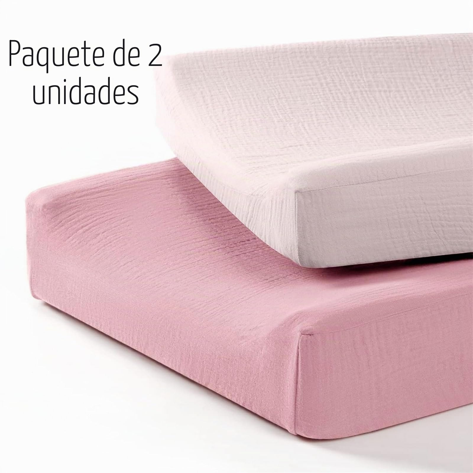 Paquete de 2 fundas protectoras suaves y cómodas para cambiador de pañales para bebé