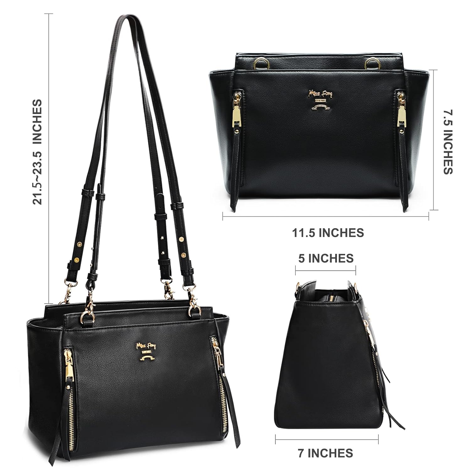 miss fong Diaper Bag Backpack Baby Diaper Bag for Girls and Boys, Leather Diaper Bag Backpack Diaper Bag Purse & Crossbody Bag