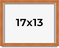 Vista 75 de Marco marrón de 18 x 24 pulgadas, marco de madera maciza de nuez de miel, ancho de moldeo de 0.875 pulgadas, profundidad de rabo de 0.875 pulgadas