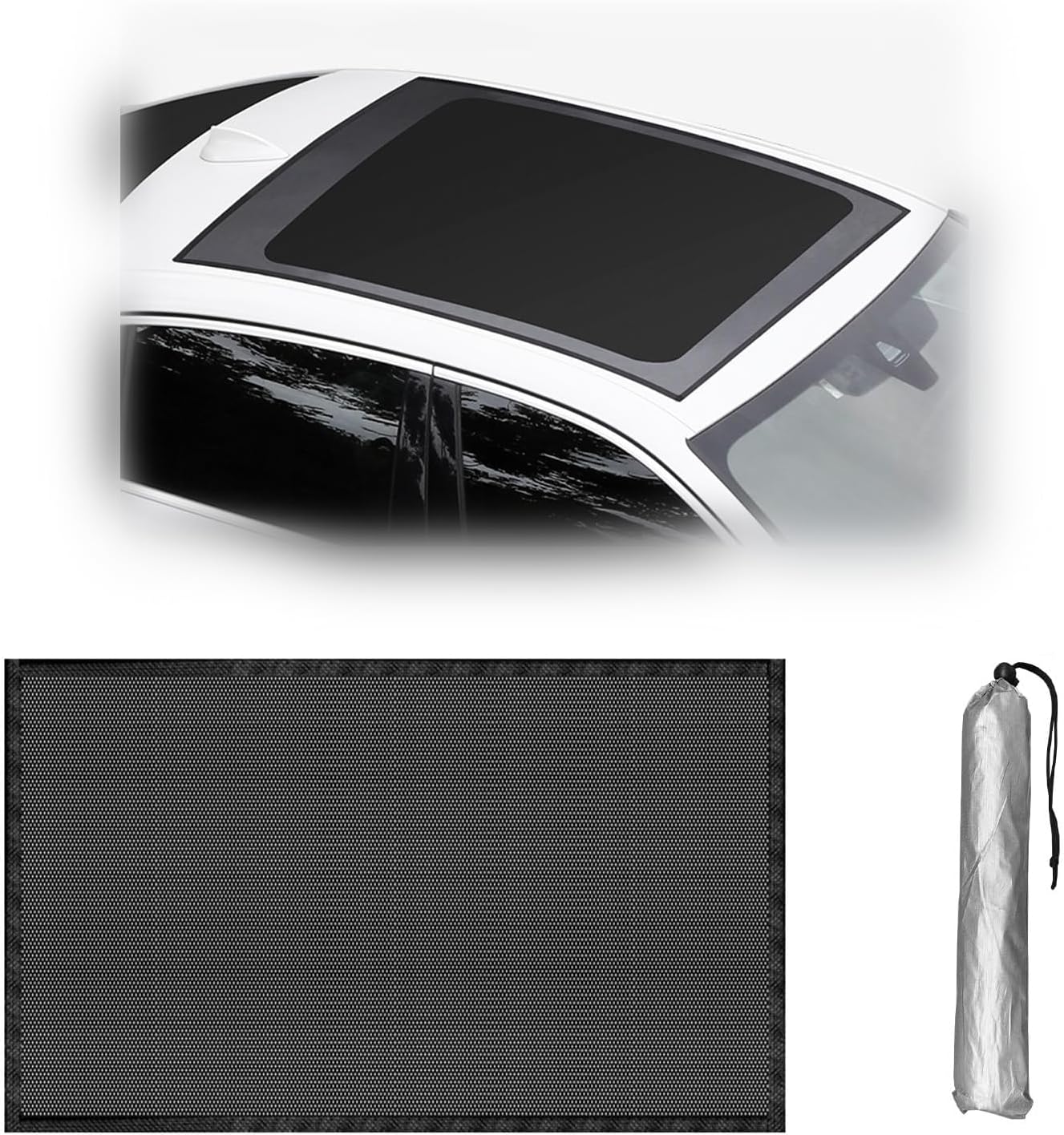Car Sunroof Screen for Audi S5 Sedan S6 Sportback e-tron S7 Sportback RS 7 Sportback, Car Sunroof Mesh Screen Magnetic Sunshade, Breathable Panoramic Roof Cover for Ventilation for SUV Sedan Camping