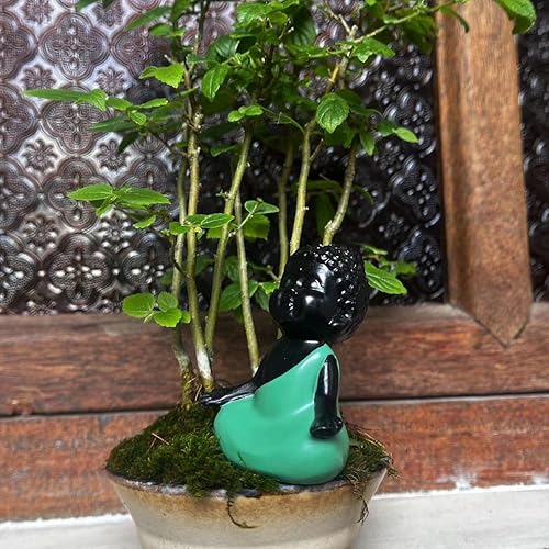 Miniatura 2 de Estatua de Buda pequeña de Buda Baby Buda Figurine Little Bonsai Yoga Decor Tiny Zen Car Adorno