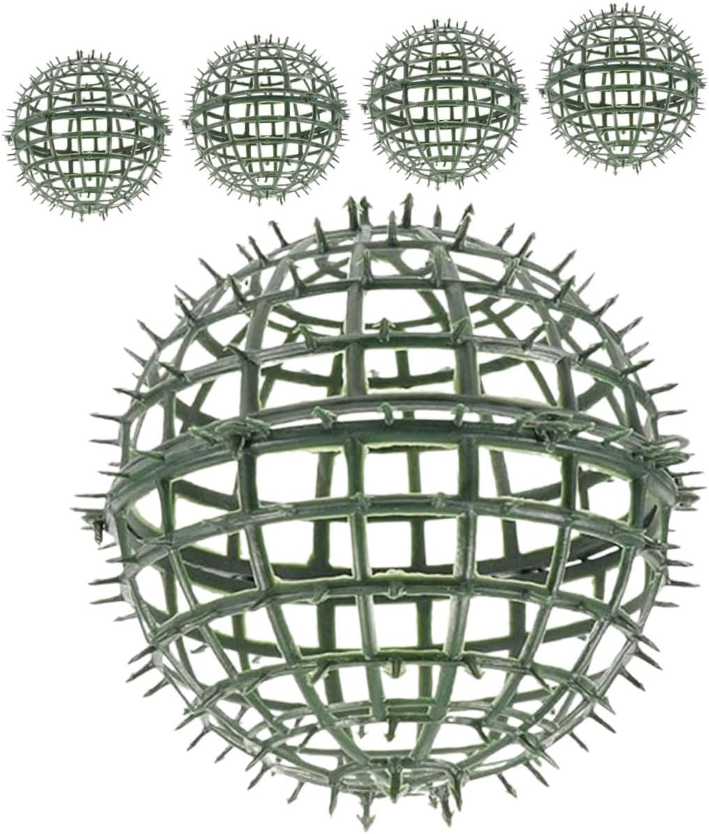 5 Pieces Plastic Topiary Ball Frame for Outdoor Patio Use
