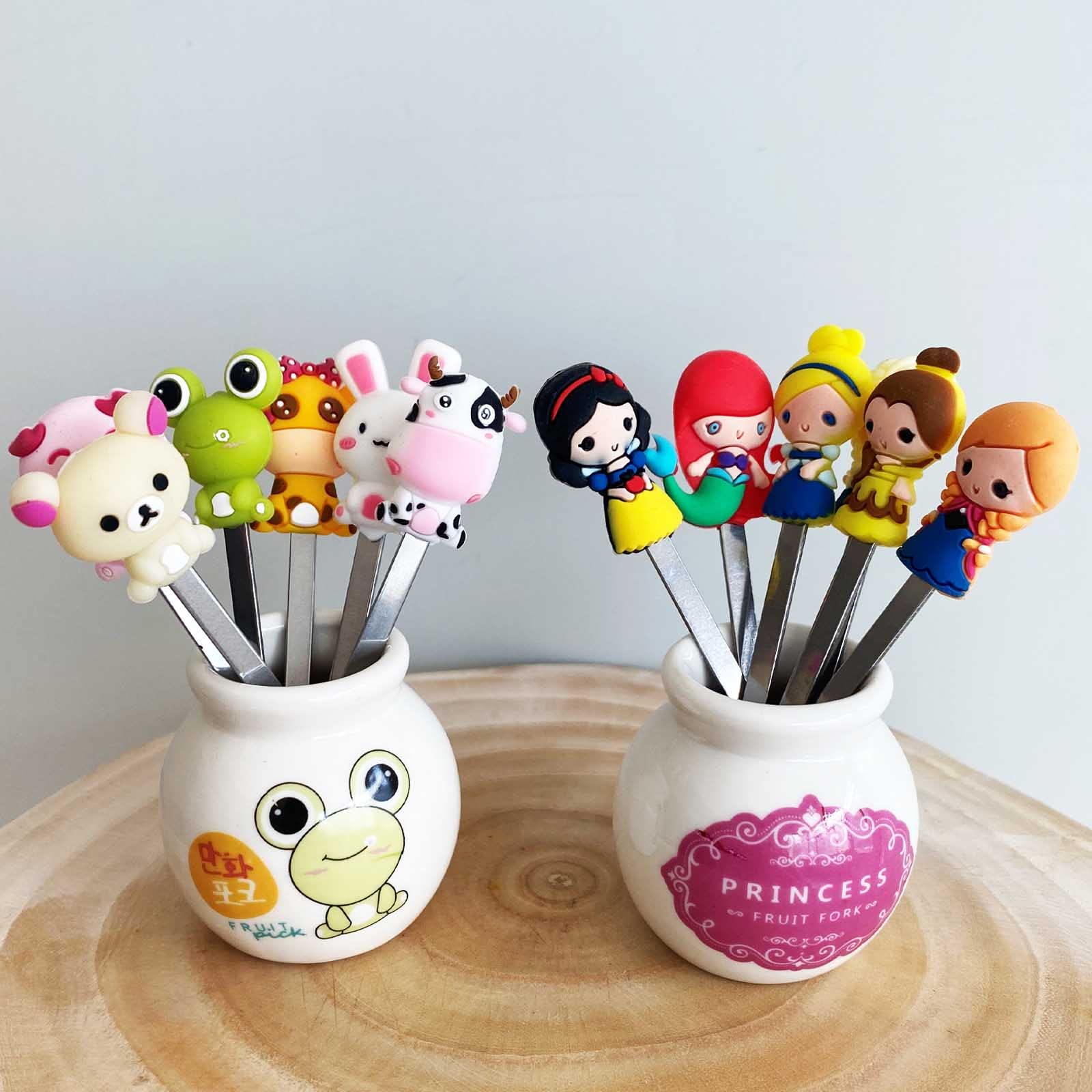 Fruit Fork,Stainless Steel Food Pick Forks for Home (Cartoon) — Amazon image 9