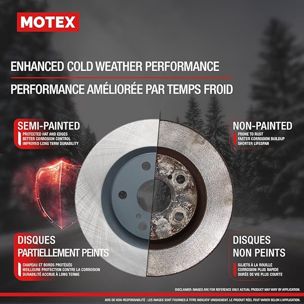 MOTEX Rear Disc Brake Kit with Ceramic Pads for 2010-2016 Hyundai Santa Fe, 2013-2019 Hyundai Santa Fe XL, 2013-2016 Hyundai Santa Fe Sport, 2011-2015 Kia Sorento (with 302mm Rotor) - 3