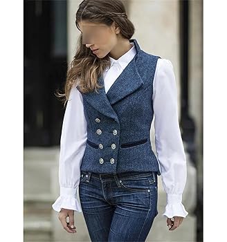 Ameri　HERRINGBONE LONG JACKET VEST HERRINGBONE LONG JACKET VEST Ameri Vintage