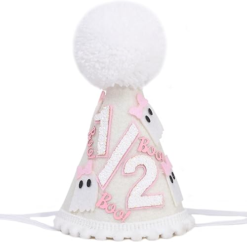 Miniatura 9 de WAOUH Sombrero de medio cumpleaños para bebé, sombrero de corona de 12 cumpleaños, accesorio para fotos de bebé para cumpleaños de 6 meses, mini