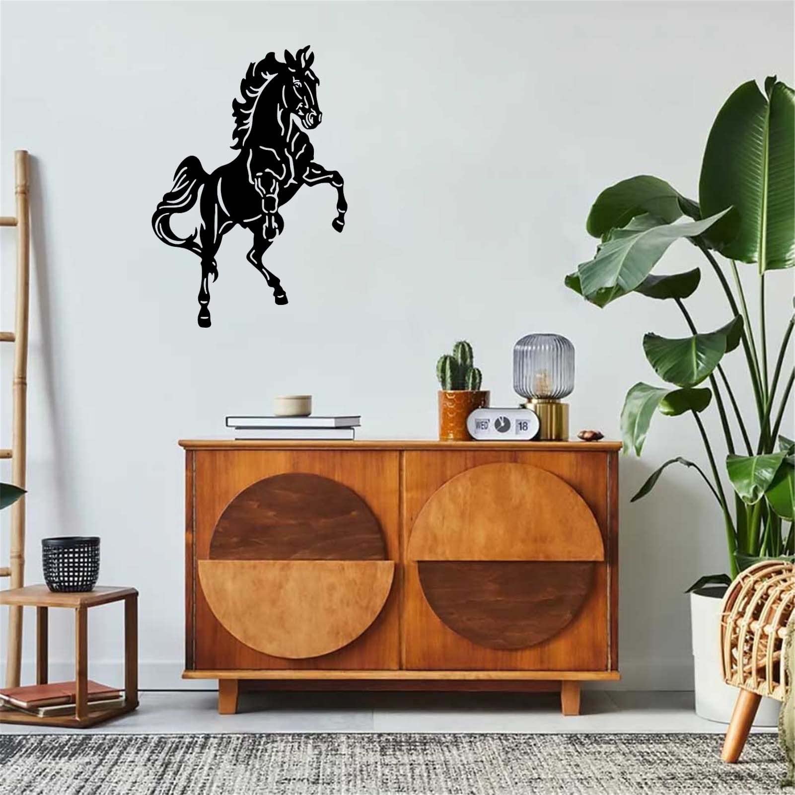 Amazon.co.jp: 壁飾り アイアン ウォールアートメタル うま壁掛け