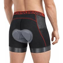 Men's Cycling Underwear Bike Shorts 3D Padded Biking Shorts Pants Mountain Breathable Adsorbent Asian Size L EU Size M