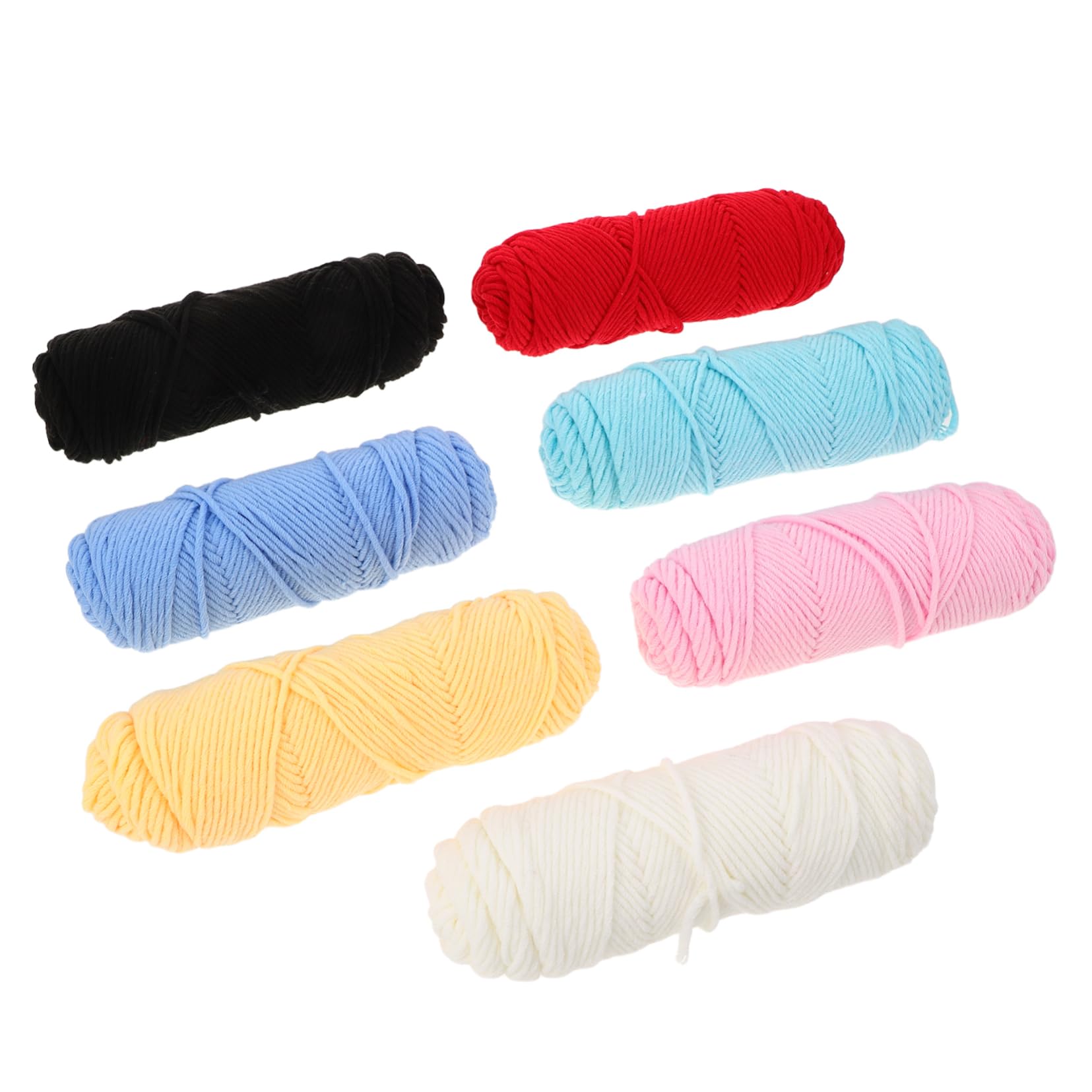 Yarn in Cotone 8 Capi, 7 Pezzi, Filato Morbido per Uncinetto