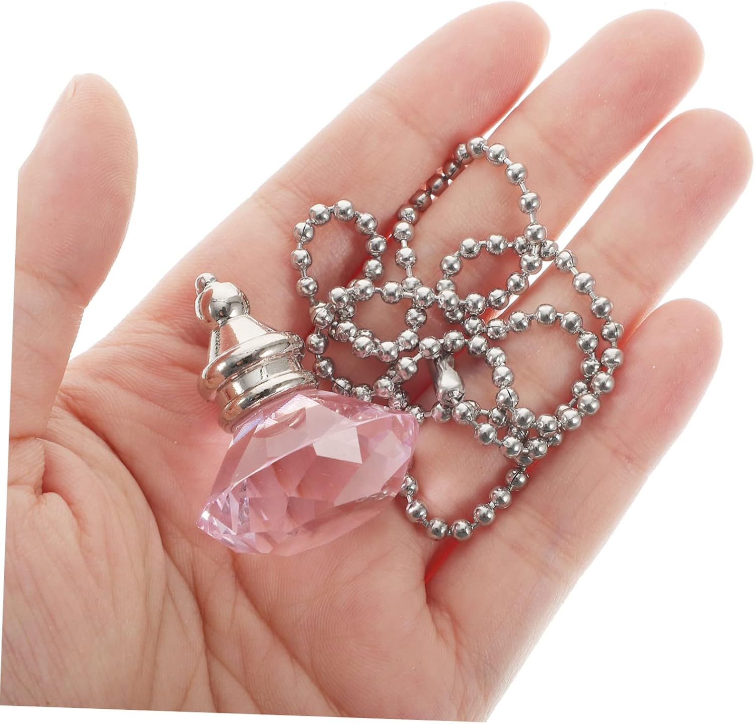 Gadpiparty 10pcs Rhinestone Ceiling Fan Pull Chain Beaded Light Fixture Accessory for Decor and Stylish Replacement for Standard Ceiling Fans and Lights