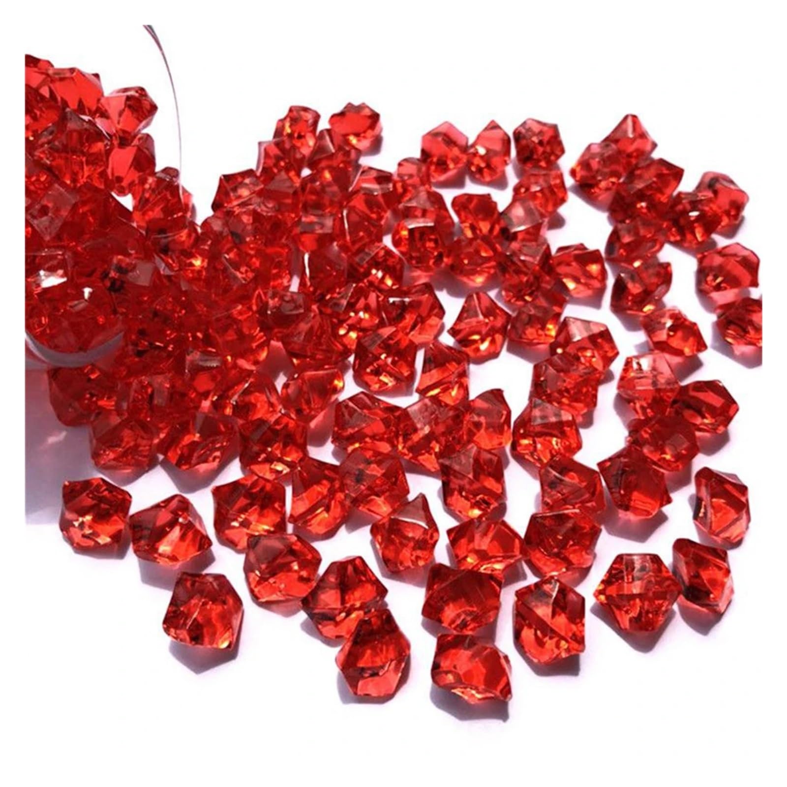 ITRHJTGP Fake Ice Rocks Acrylic Gem Stone Plastic Ice Rocks For Vase Fish Tank for Vases Fillers(Color-01)