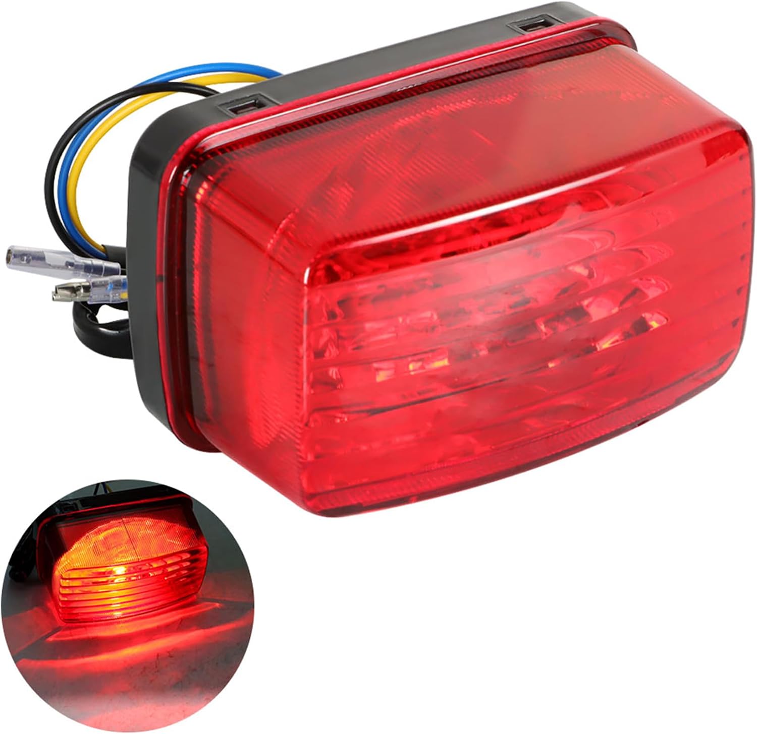 Tail light with Bulb Replacement for Yamaha Bruin 350 YFM350 Kodiak 450 YFM450 Rhino 660 2003 2004 2005 2006 Replacement for 5KM-84710-01-00 5KM-84710-00-00 5KM-8472C-10-00