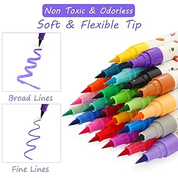 Amazon.com: Lebze Color Markers for Kids Ages 2-4 Years, 24