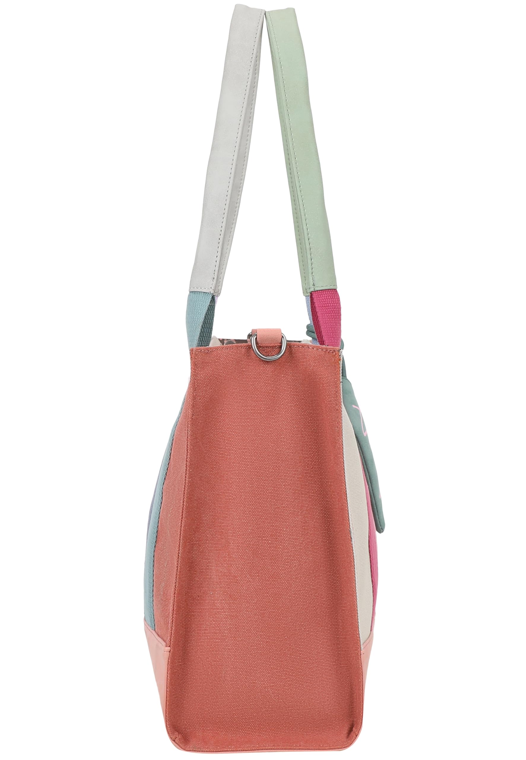 Fritzi Tote Shopper Limited Multi Damen Shopper Schultertasche Handtasche Freizeit Alltag Reißverschluss Canvas 29.5 x 40 x 14 cm, Bunt