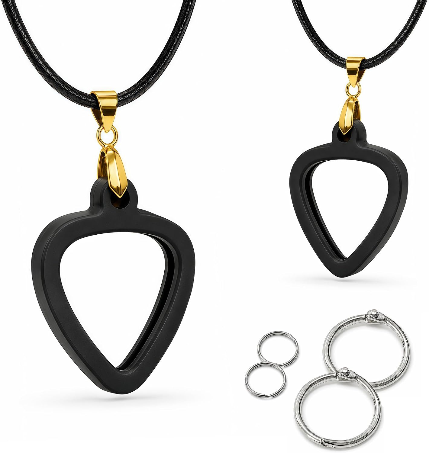 Musiin Premium Guitar Pick Holder Necklace for Fender,Dunlop,D'Addario Pick