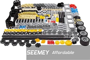 Amazon.co.jp: 844ピース テクニックパーツ ギア 車軸セット ブロック