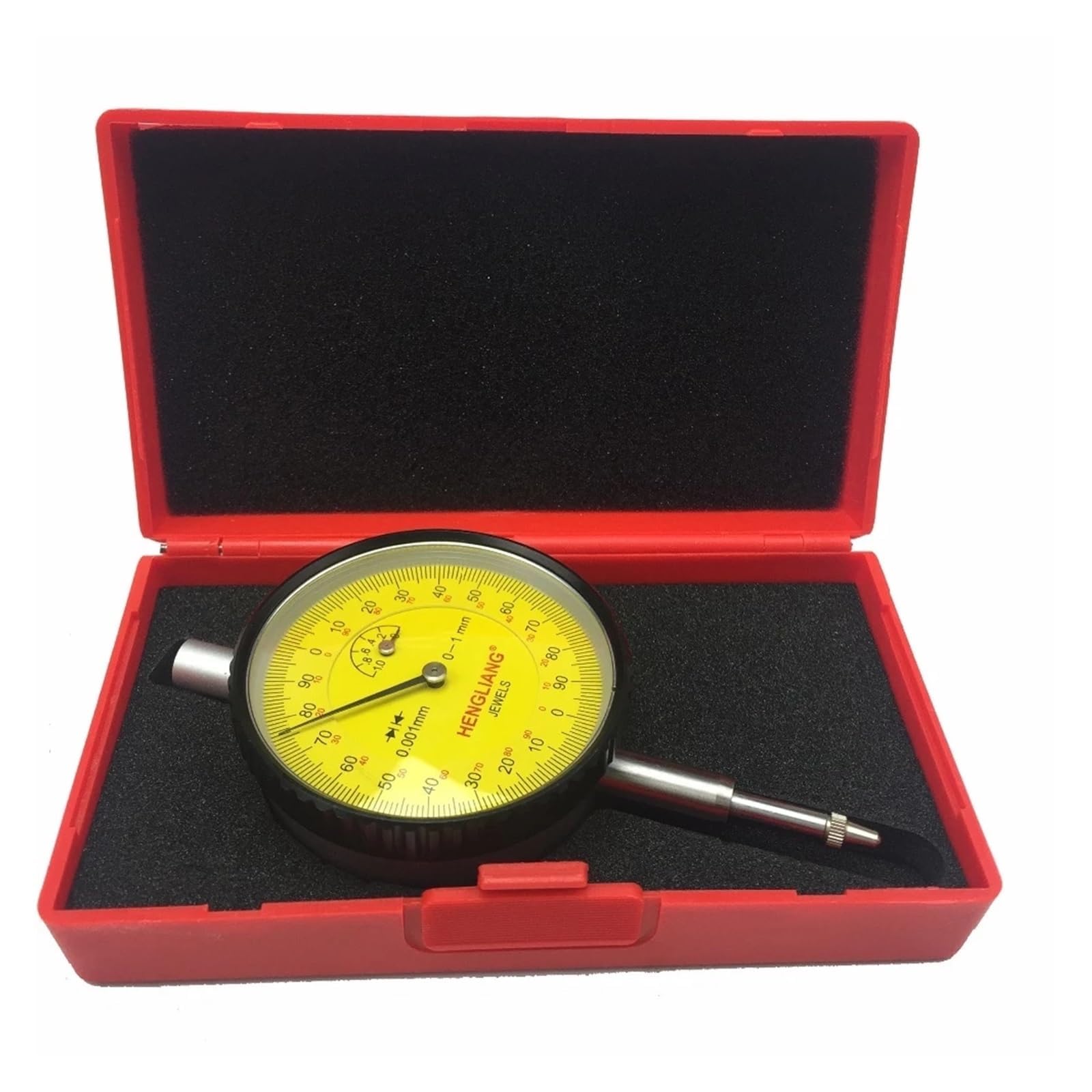 Measuring Tool 0-5mm Micron Dial Indicator Jewels Dial Gauge 0-5mm 0.001mm Dial Indicator Measuring High Resolution(0-5MM)