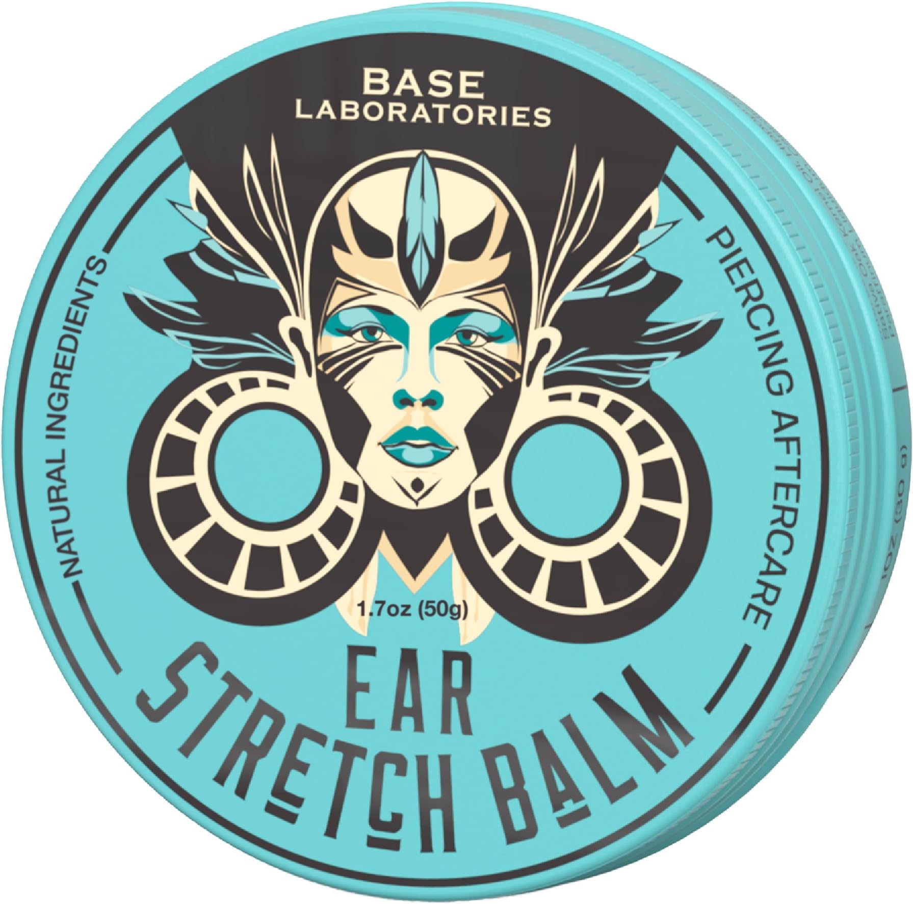 Ear Stretching Balm For Ear Gauges | Ear Stretching Balm For Earlobe Stretching & Preparation | All Natural Piercing Aftercare With Shea Butter & Eucalyptus Oil | 50g