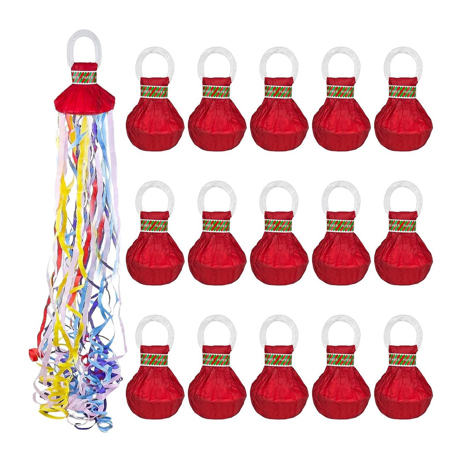 Colcolo 15 Stück Handwurf-Luftschlangen, Bunte Konfetti-Luftschlangen, Konfetti-Dekorationspapier für Partys, Veranstaltungen, Shows