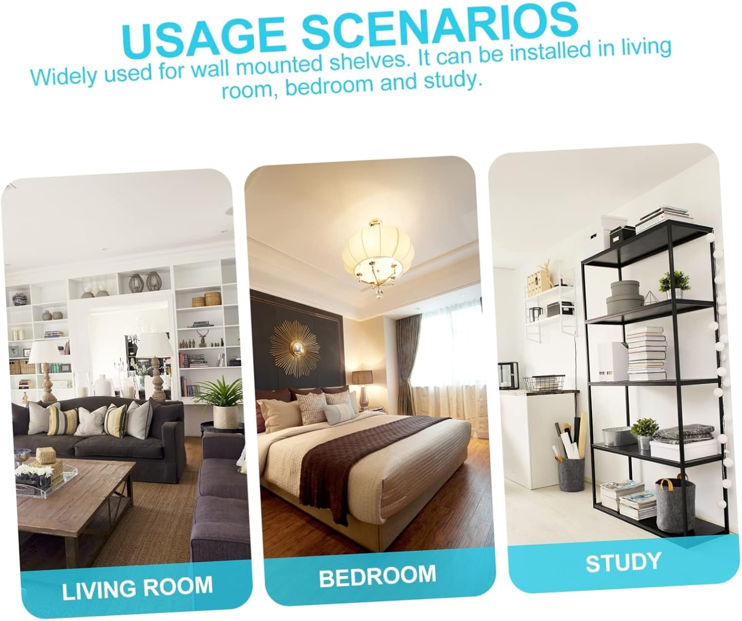 Gadpiparty T-Shaped Shelf Brackets Heavy Duty Wall Mounted Support Stand for Hidden Shelves 4 Sets for Home Decor and Storage