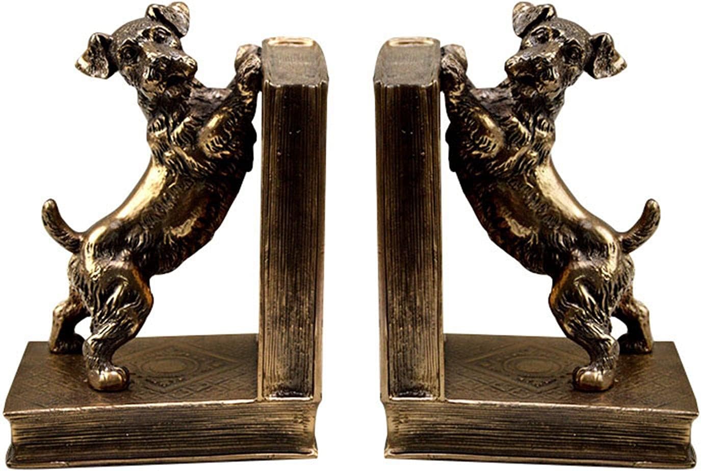 Bookend Resin Dog Sculptures Bookend Statue Animal