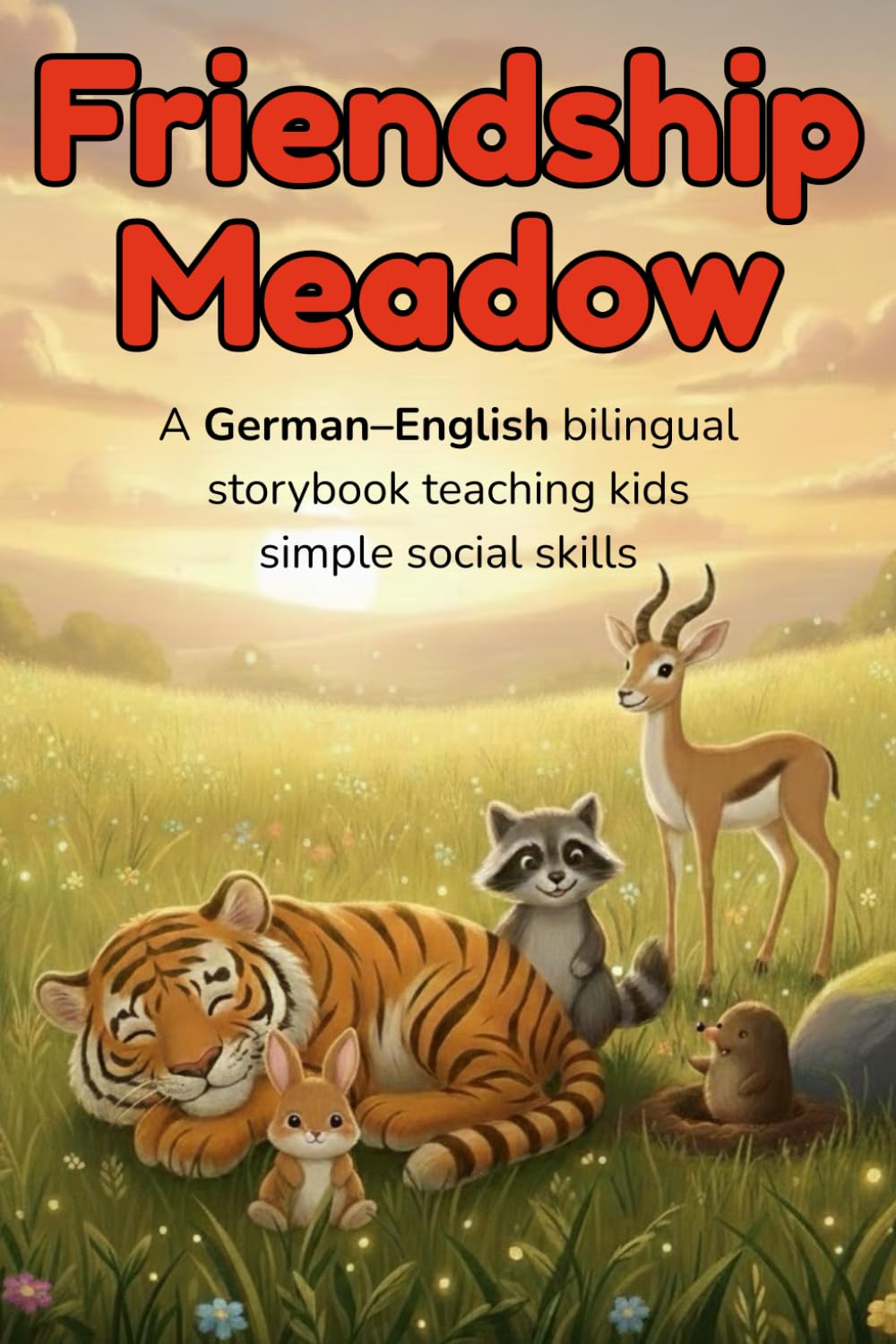 Friendship Meadow – A German–English bilingual storybook teaching kids simple social skills: A German–English bilingual children’s book with animal ... (Growing Together – German–English)