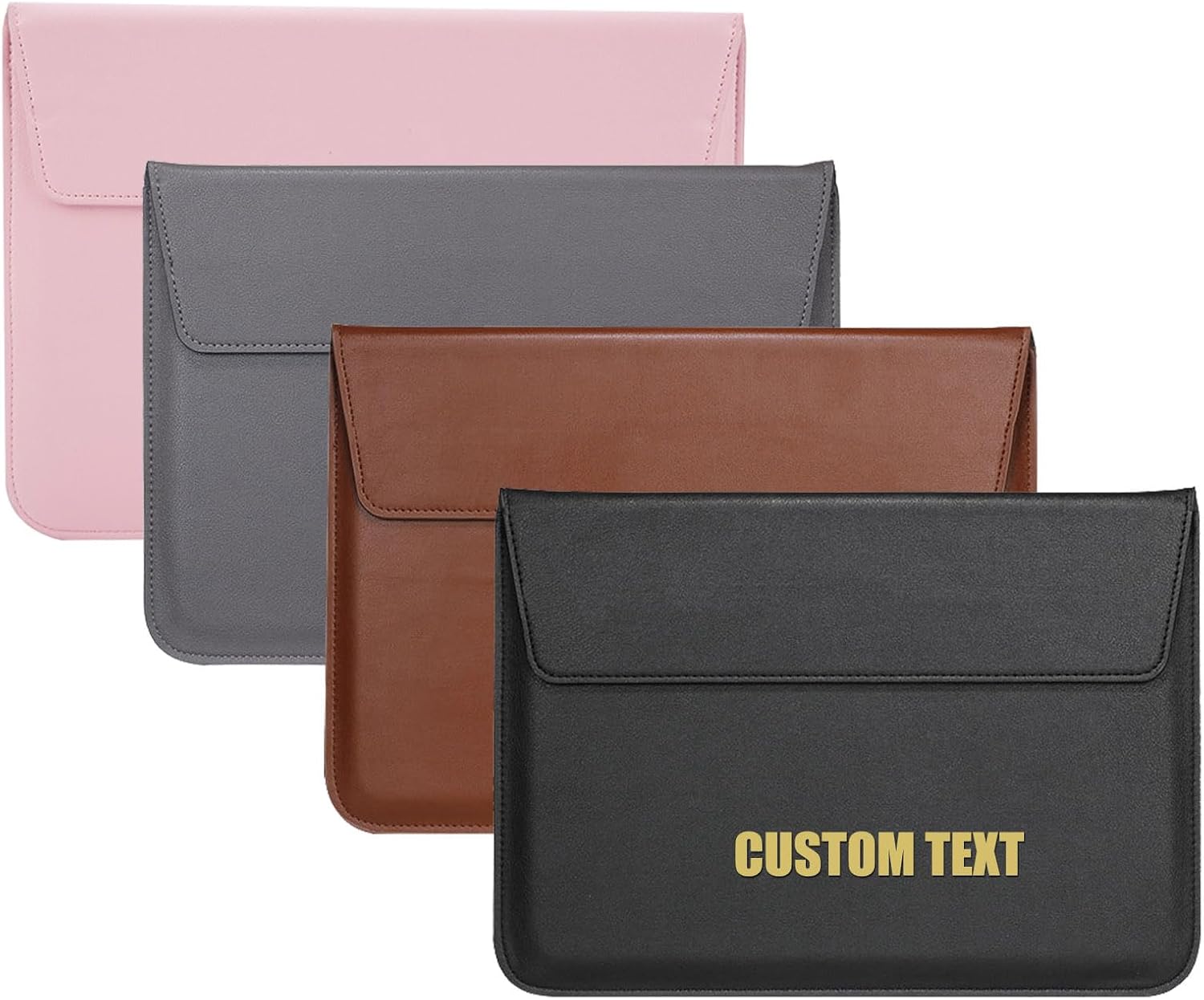 Custom Laptop Bag Personalised Laptop Sleeve Add Your Own Text Logo Image Personalized Laptop Case for Travel Office Business (15 inch)