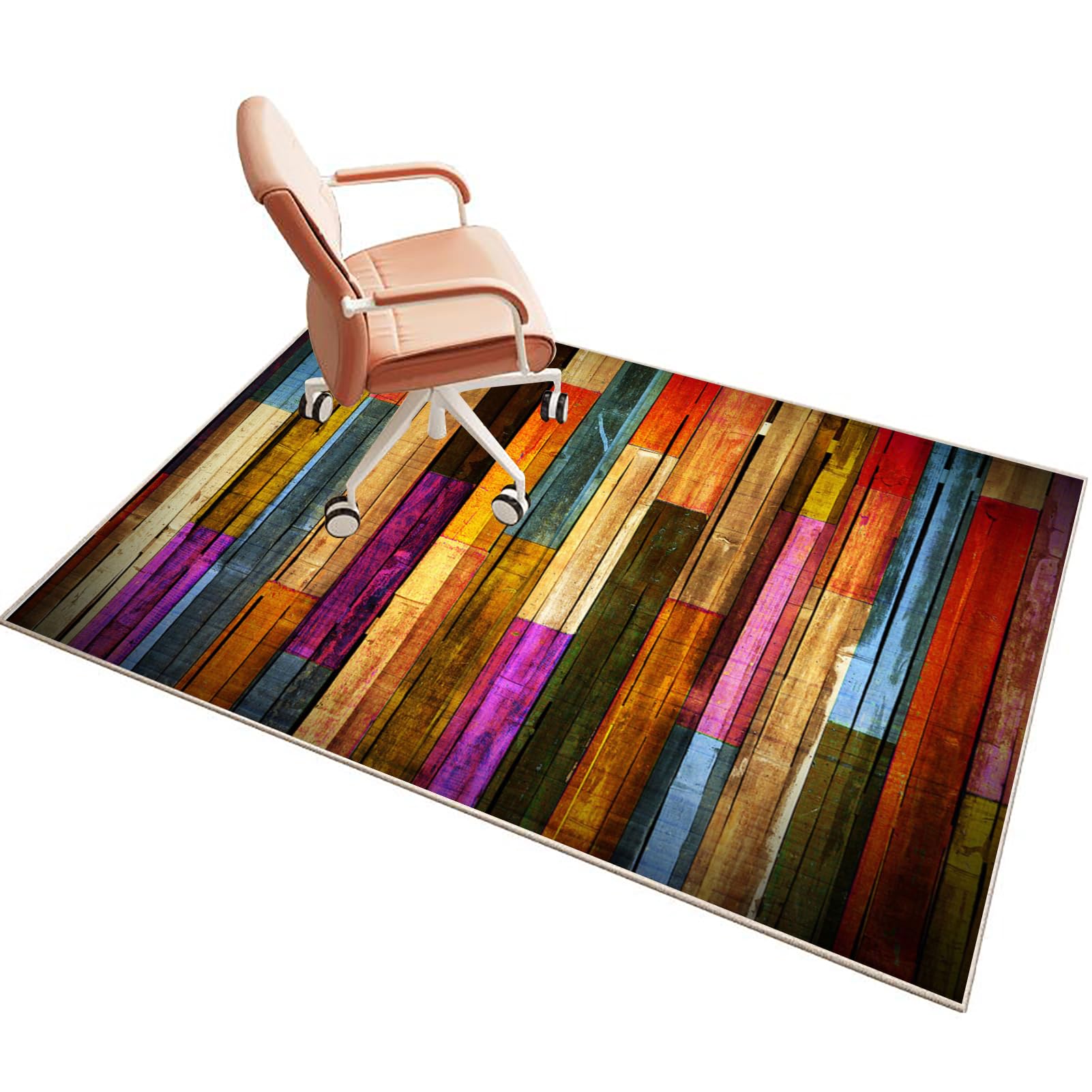 Floor Protection Mat for Hard Floor 90 x 110 cm Desk Chair Mat for Carpet Office Chair Mat for Carpeted Floor Gaming Chair Mat for Hardwood Floor Floor Protectors for Rolling Chairs Protector Rug