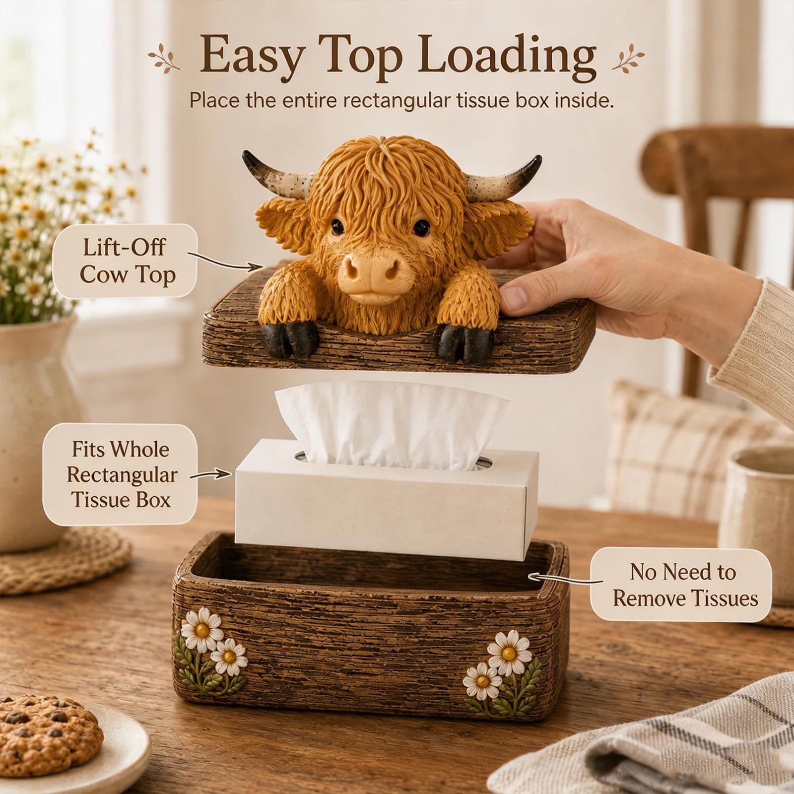 Generic Highland Cow Sale & Pepper Shaker Set per Farm (2pcs)