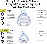LifeVac Trousse de voyage jaune 2 Emballage (Version canadienne) - Appareil portatif de sauvetage par aspiration, trousse de premiers soins pour les enfants et les adultes, appareil portatif d'aspiration par voie aérienne pour les jeunes et les grands