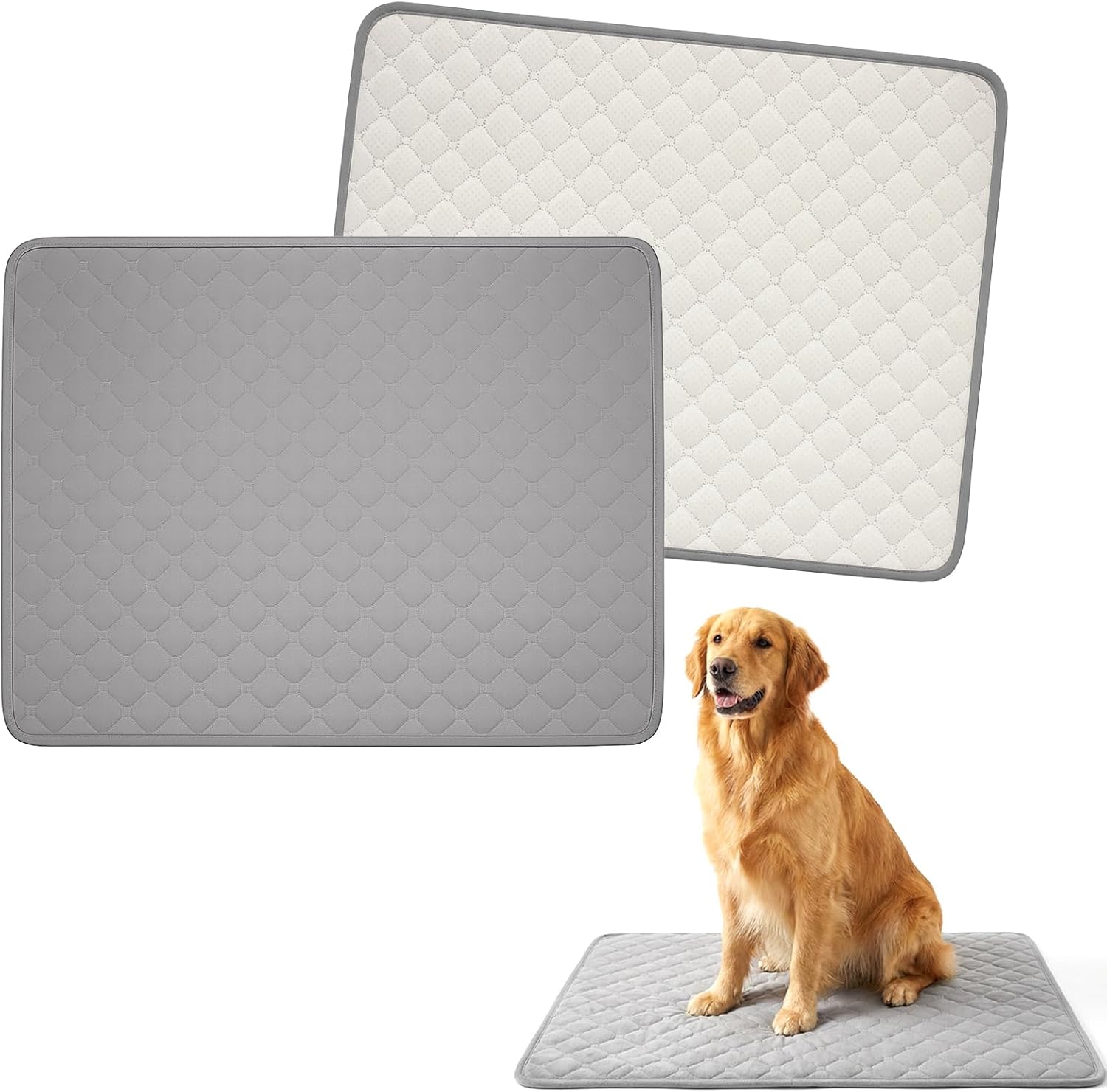 Amazon.com: Oqqlin 2 Pcs Dog Crate Mats, Washable Dog Crate Pads with ... - Soft Washable Dog Crate Water Pads