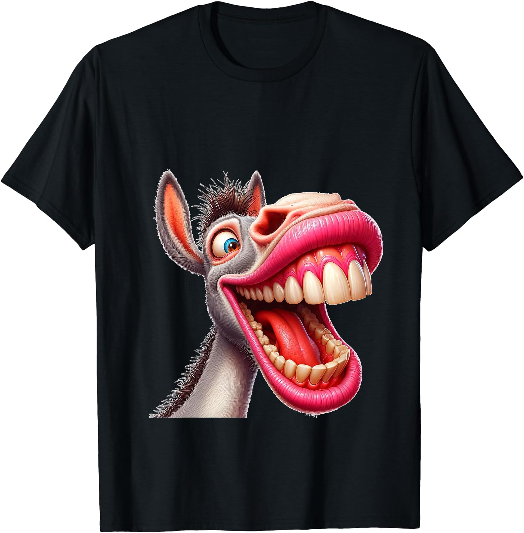 Funny Donkey Face Laughing T-Shirt