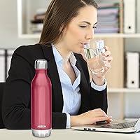 Vista 6 de Milton Bliss 600 Thermosteel - Botella de agua fría y caliente, 24 horas, 16.9 fl oz, color rojo