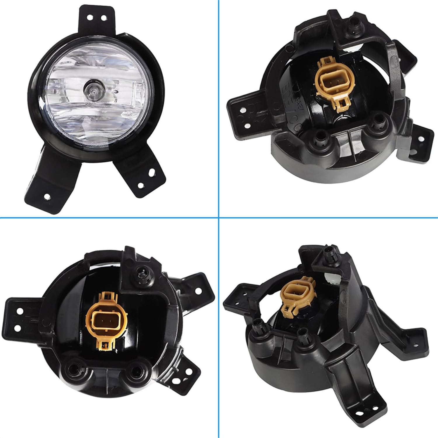 WFLNHB Left and Right Fog Lights Repalcement for Trax 2017 2018 Fog Lamp Clear Lens with Wiring Kit GM2592325 GM2593325