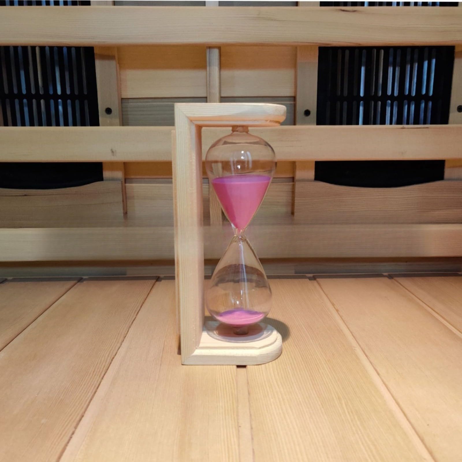 Sablier en bois de 15 minutes pour sauna ou hammam ou spa