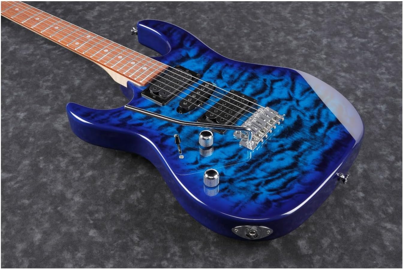 Ibanez Gio GRX70QAL Left-Handed - Transparent Blue Burst