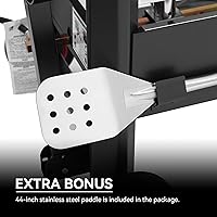 Vista 6 de Creole Feast CFB3001 Caldera de cangrejos al aire libre de 70 QT con paleta agitadora y ruedas, caldera de mariscos resistente con soporte