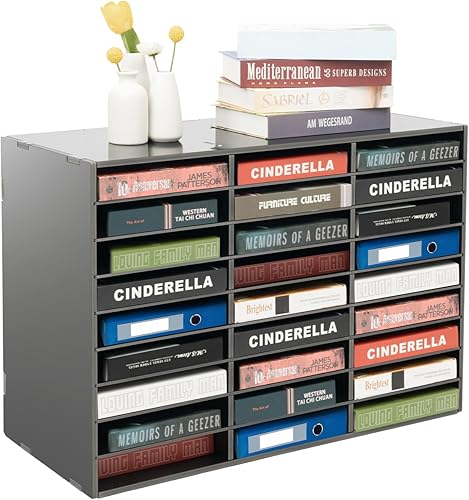 Clasificador organizador de literatura de PVC para escritorio, clasificador de archivos ajustable, centro de correo, soporte para revistas, gabinete